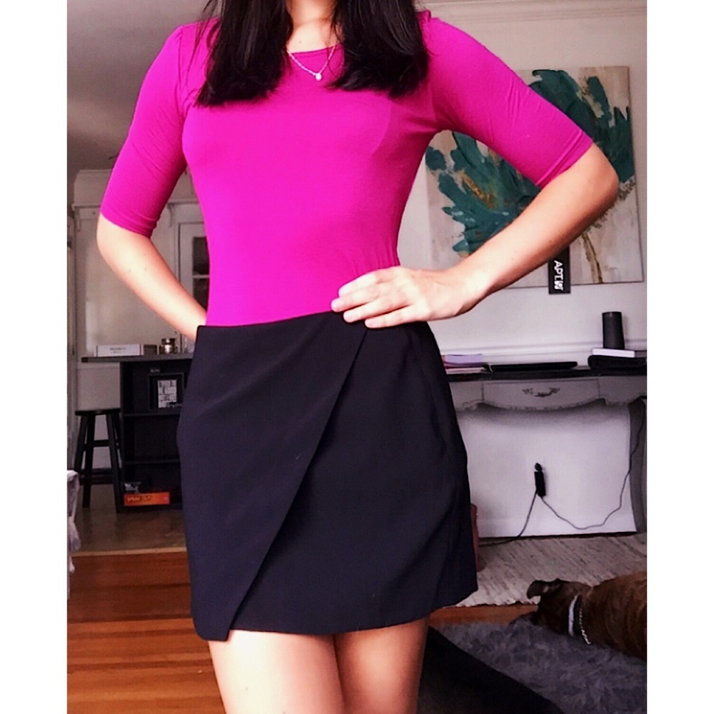 Apt. 9 Pink Basics 3/4 Sleeve Tee